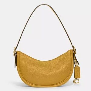 Yellow Gold Coach Luna Shoulder Bag- Without Hang… - image 1